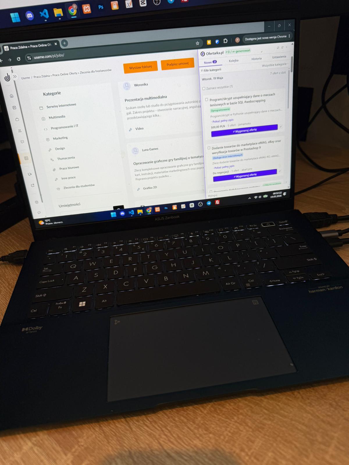 Workspace twórcy Ofertarka.pl — zdjęcie pierwsze